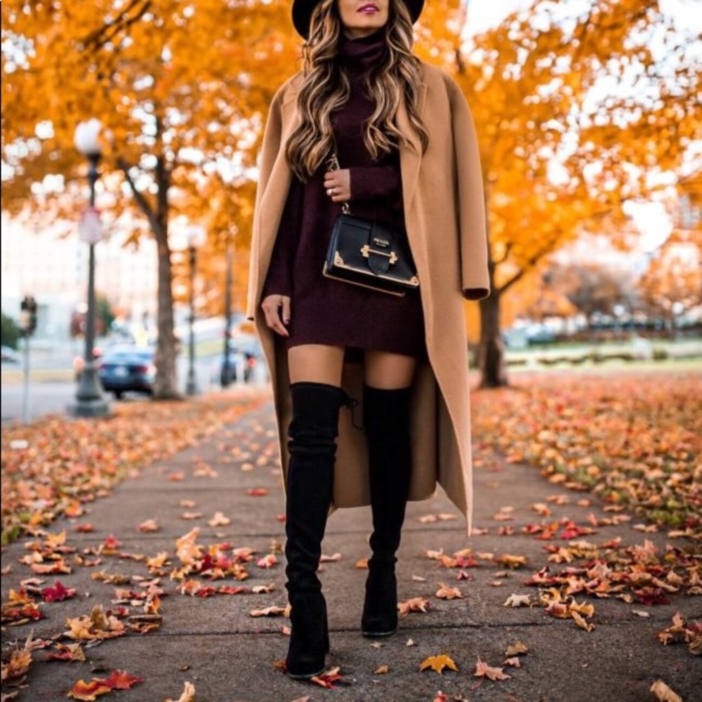 Stuart Weitzman Suede Over the Knee Suede Platform Boots